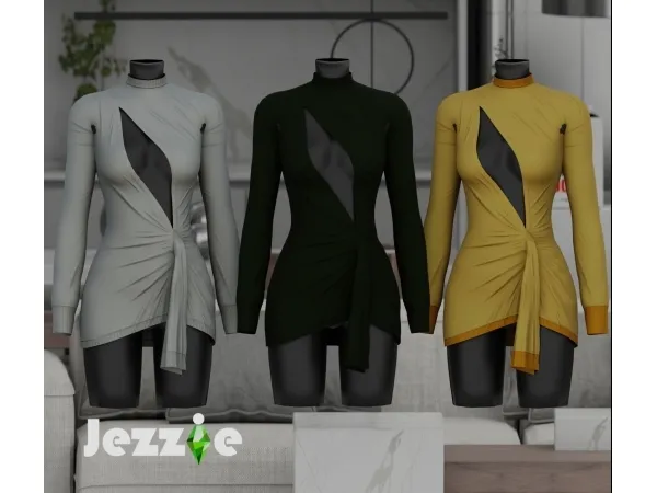 Alpha JEZZIETS4 STEVI SWEATER DRESS - The Sims 4 Custom Content