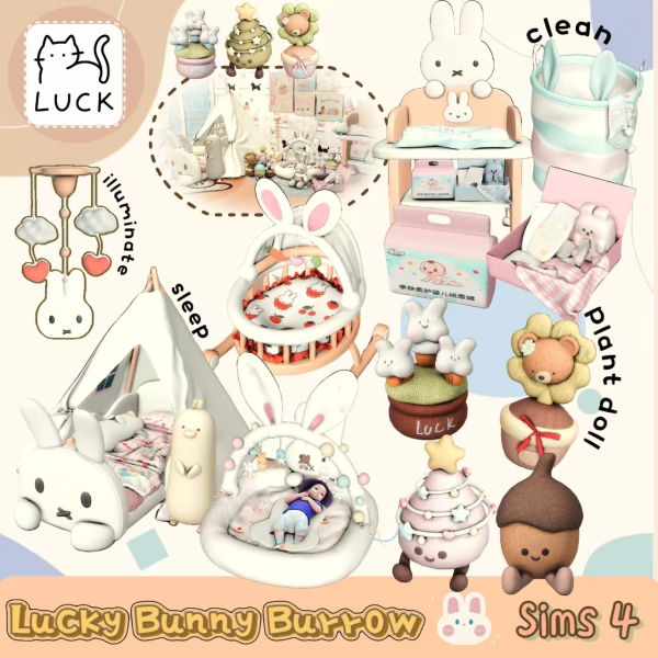 Maxis Match Lucky Bunny Burrow by simsfinds - The Sims 4 Custom Content