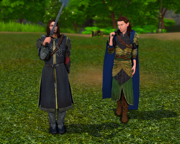 Mix LotR Armor Set by sulsulzukohere - The Sims 4 Custom Content