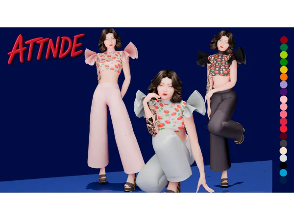Sims 4 ATTNDE | Strawberry Picnic Set