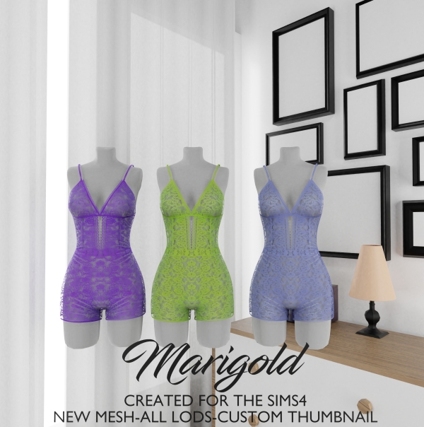 Alpha MARIGOLD EVIE SET by marigoldsims - The Sims 4 Custom Content