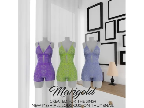 Sims 4 MARIGOLD TS4- EVIE SET