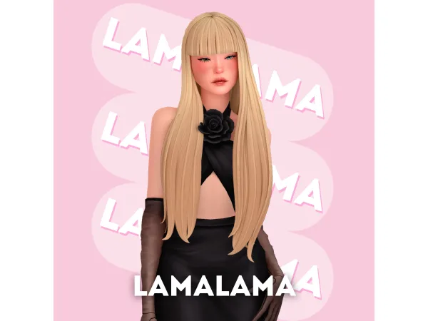 Sims 4 Hair Allie by LamaLamaLove