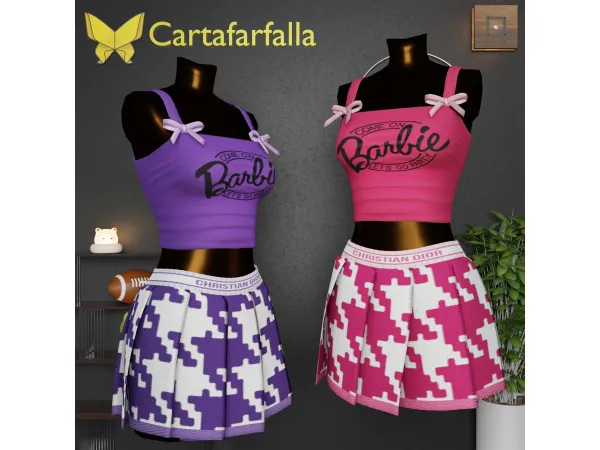Alpha Cartafarfalla Diorbelle - The Sims 4 Custom Content