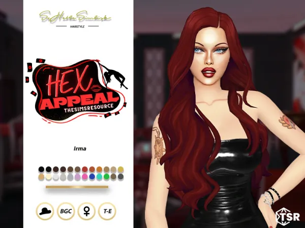 Sims 4 Irma Hairstyle by sehablasimlish