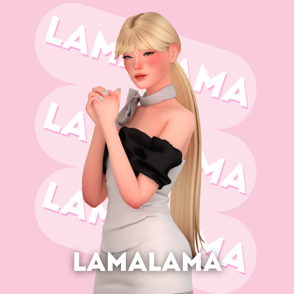 Maxis Match Hair Githa by simsfinds - The Sims 4 Custom Content
