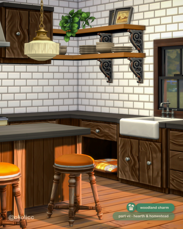 Maxis Match Woodland Charm Part VII Hearth Homestead by simsfinds - The Sims 4 Custom Content