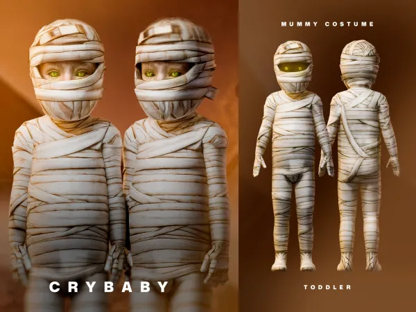 CRYBABY - Mummy Costume + Eye | Toddler
