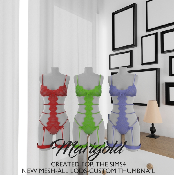Alpha MARIGOLD PRETTY SET by marigoldsims - The Sims 4 Custom Content