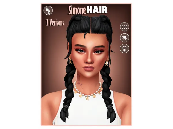 Sims 4 SIMONE HAIR by wildpixel