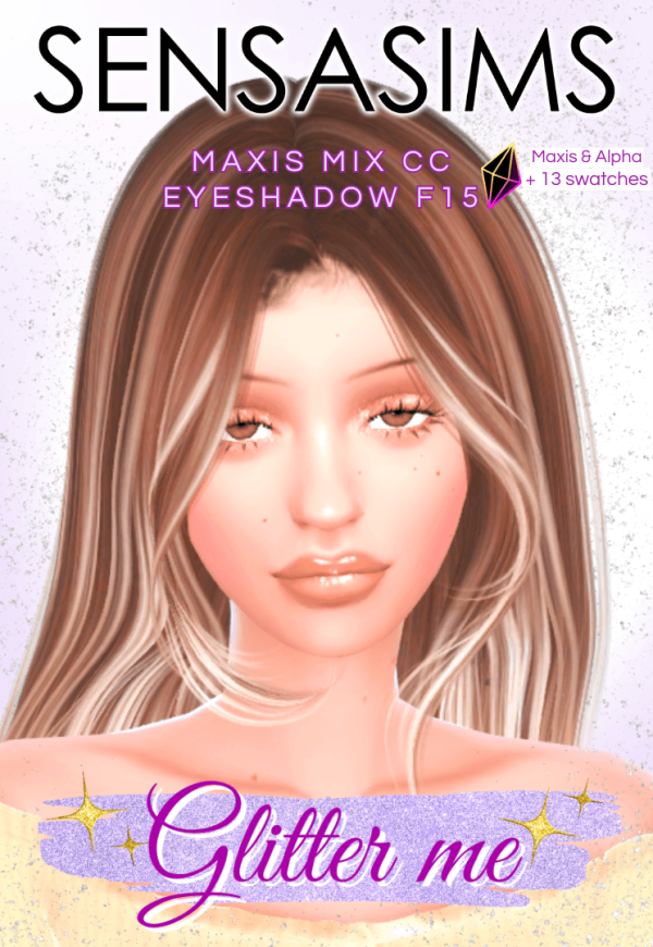 Mix Glitter Me Eyeshadow F15 by sensasims - The Sims 4 Custom Content