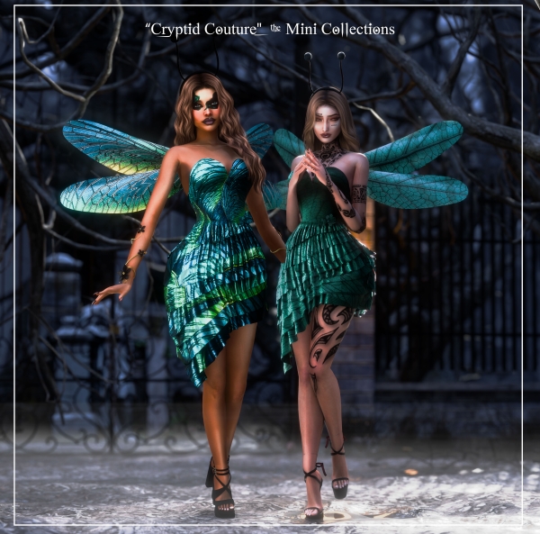 Alpha Cryptid Couture Mini Collection by beccaxcouquetts - The Sims 4 Custom Content