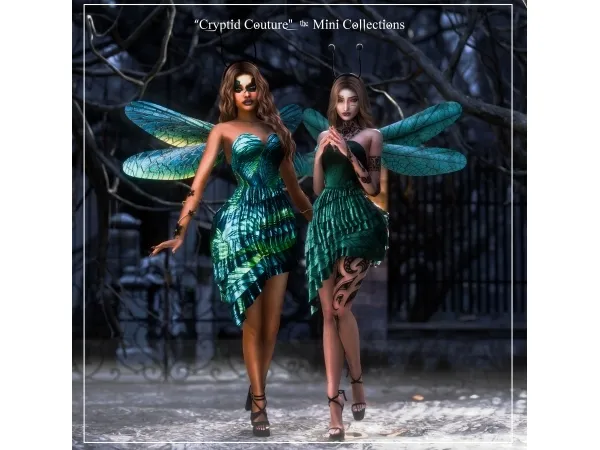 Alpha Cryptid Couture Mini Collection - The Sims 4 Custom Content