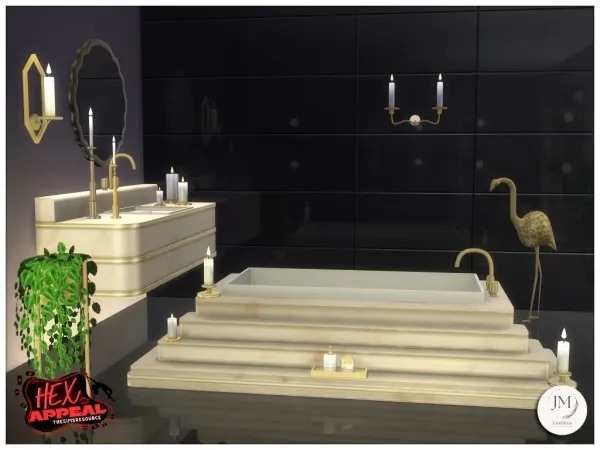 Mix HexAppeal Rumus bathroom set - The Sims 4 Custom Content