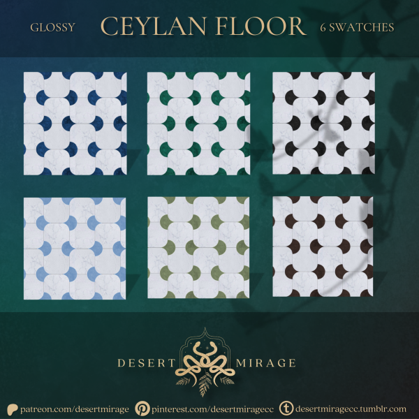 Alpha Ceylan Glossy Floor by simsfinds - The Sims 4 Custom Content