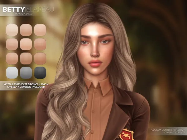 Alpha leLAPEAU Betty Skin by VentaStudio - The Sims 4 Custom Content