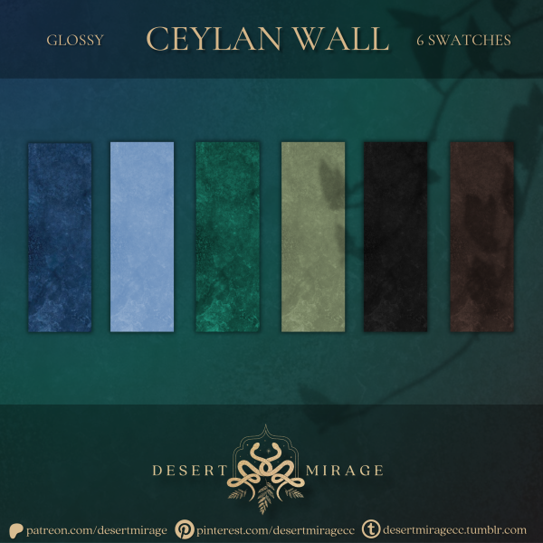 Alpha Ceylan Glossy Wall by simsfinds - The Sims 4 Custom Content