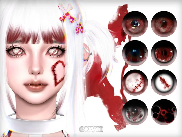 Alpha [euvii] X eyes - The Sims 4 Custom Content