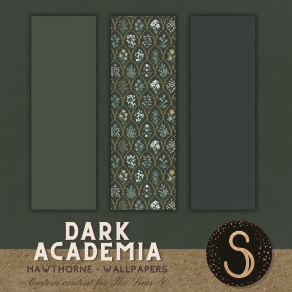 Mix Sims4Luxury Hawthorne Wallpapers by simsfinds - The Sims 4 Custom Content