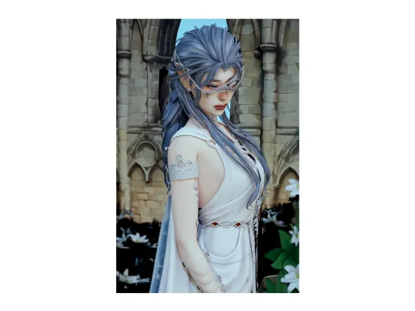 Maxis Match MINIWA ELF HAIR - The Sims 4 Custom Content