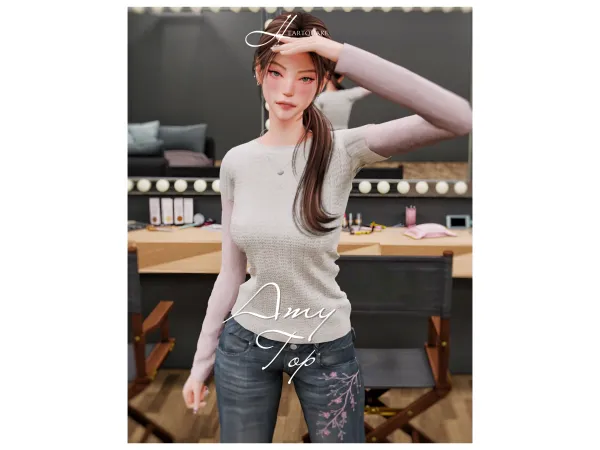 Sims 4 heartquake u2661 | amy top