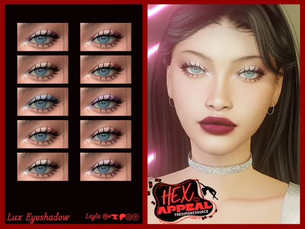 Alpha tsr Hex Appeal Lux Eyeshadow - The Sims 4 Custom Content