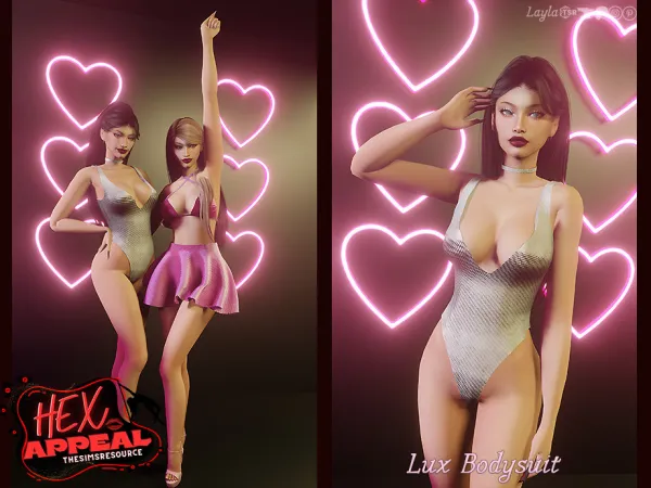 Alpha tsr Hex Appeal Lux Bodysuit - The Sims 4 Custom Content