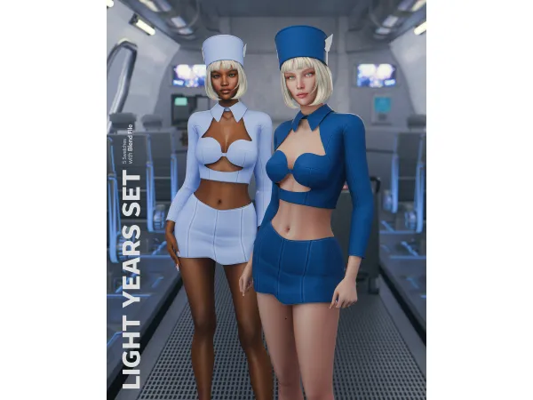 Alpha Light Years Set - The Sims 4 Custom Content