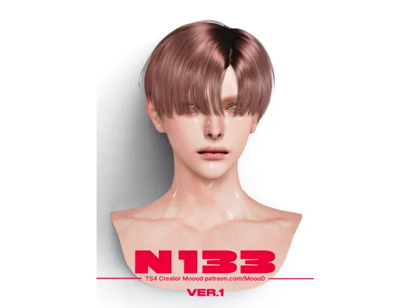 SIMS4/TS4] MoooD Hair N133 - VER1