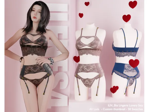 Sims 4 ILN. Eka Lingerie