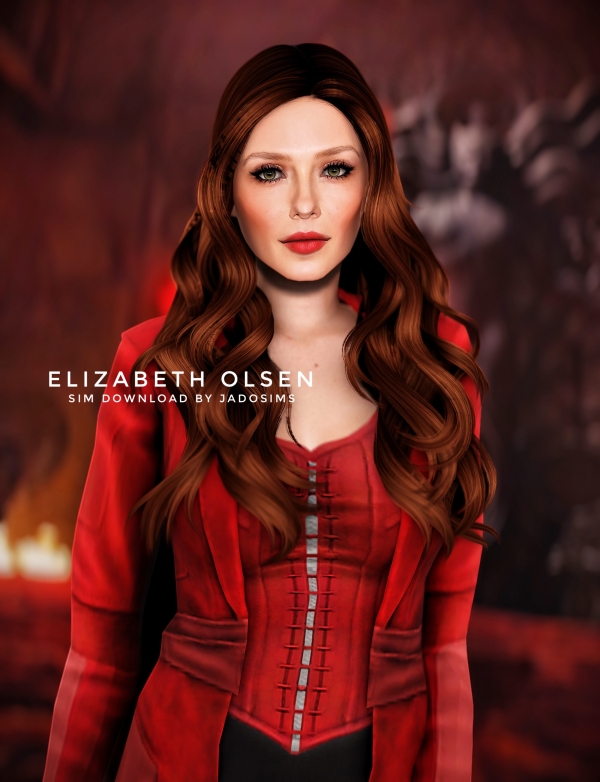 Alpha Elizabeth Olsen (Sim Download) by shopwithflynnn - The Sims 4 Custom Content