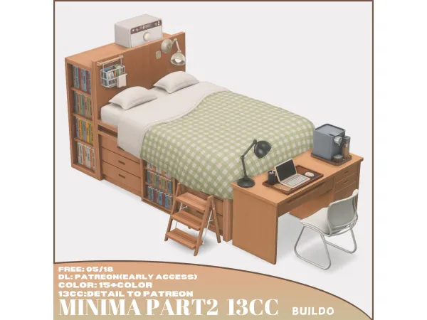 Maxis Match MINIMA PART2 13CC by buildo_cc - The Sims 4 Custom Content