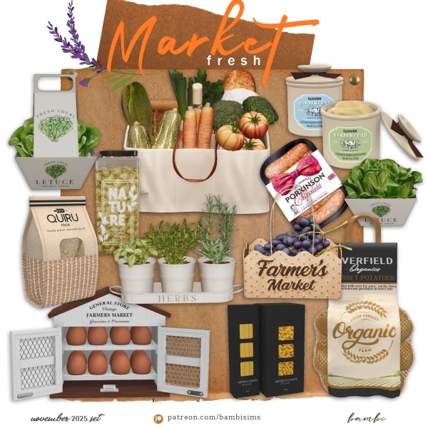 Alpha market fresh by bambisims - The Sims 4 Custom Content