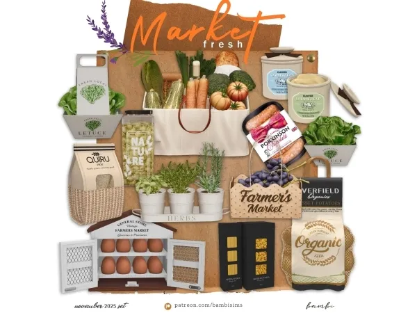 Alpha market fresh - The Sims 4 Custom Content