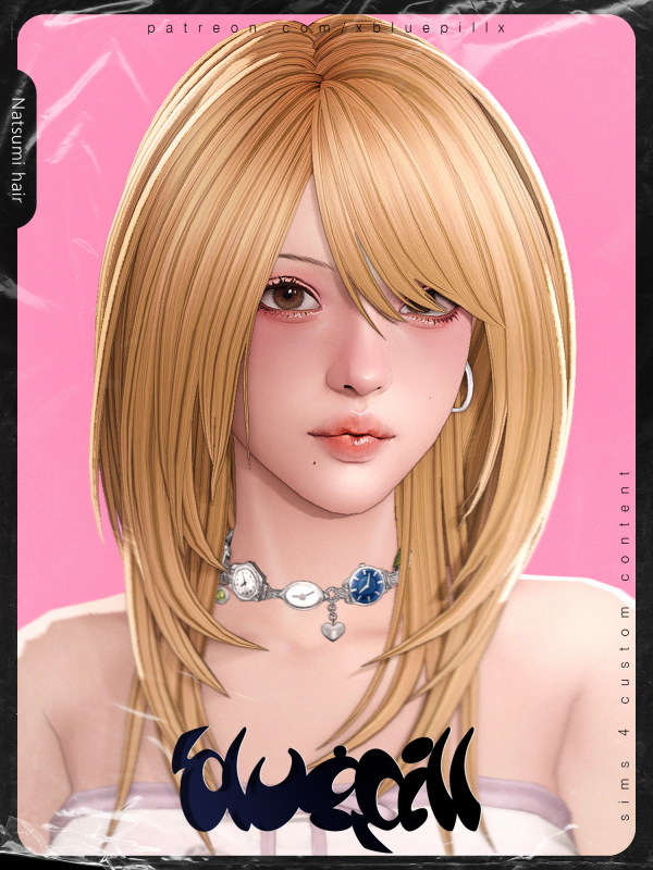 Maxis Match 251101 Natsumi hair by simsfinds - The Sims 4 Custom Content