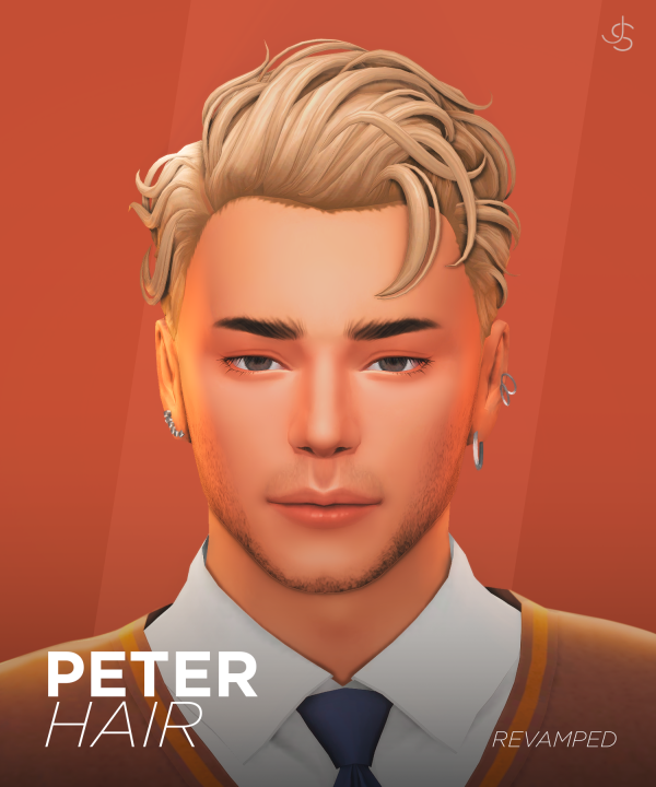 Maxis Match Peter Hair by simsfinds - The Sims 4 Custom Content