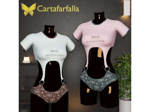 Alpha Cartafarfalla Smirk - The Sims 4 Custom Content