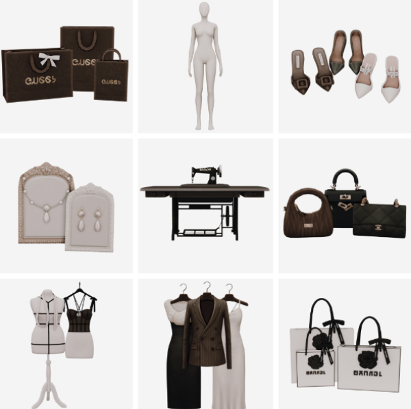 Maxis Match vintage luxury store by simsfinds - The Sims 4 Custom Content