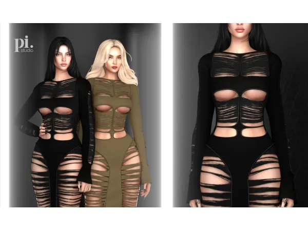 Alpha Rihanna's Dress Paris Fashion Week After Party - The Sims 4 Custom Content
