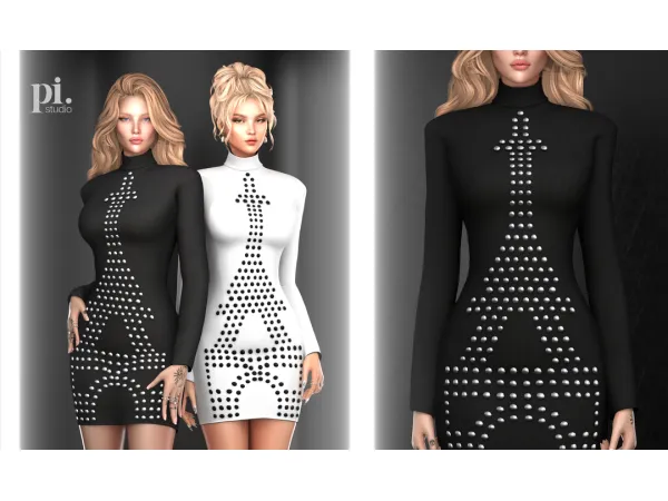 Alpha Miley Cyrus's Dress The Eiffel Tower - The Sims 4 Custom Content