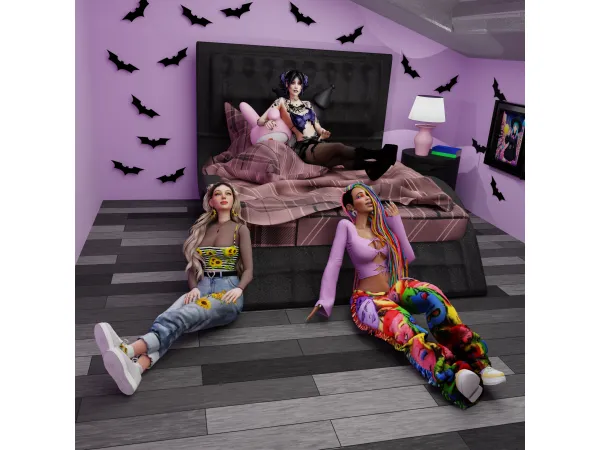 Alpha Sunshine Rainbows and Freakin' Bats - The Sims 4 Custom Content