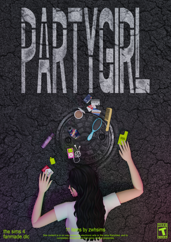 Maxis Match PARTYGIRL by simsfinds - The Sims 4 Custom Content