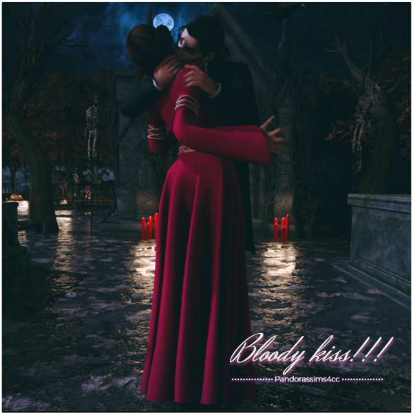 Maxis Match Bloody kiss by pandorassims4cc - The Sims 4 Custom Content