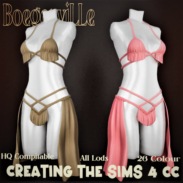Alpha Boe_Liyarasya Bikini Set by boegenville - The Sims 4 Custom Content
