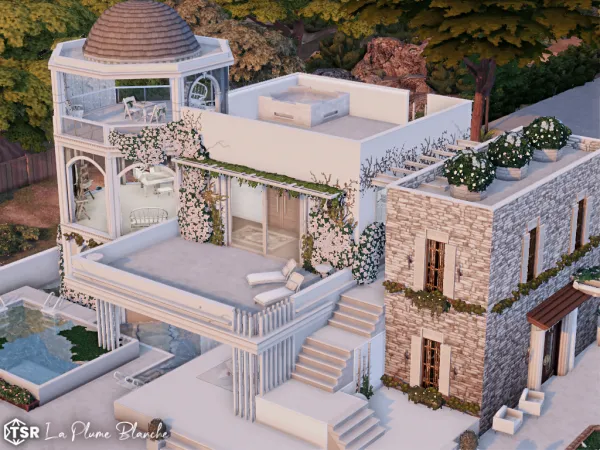 Maxis Match La Plume Blanche l noCC - The Sims 4 Custom Content