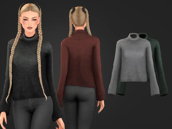 Sims 4 Zaria Turtleneck Sweater