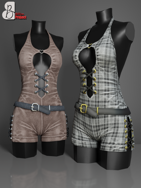 Alpha BillionProject Sansan jumsuit by billion_project666 - The Sims 4 Custom Content