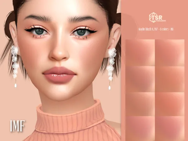 Alpha IMF Kaylin Blush N207 by IzzieMcFire - The Sims 4 Custom Content