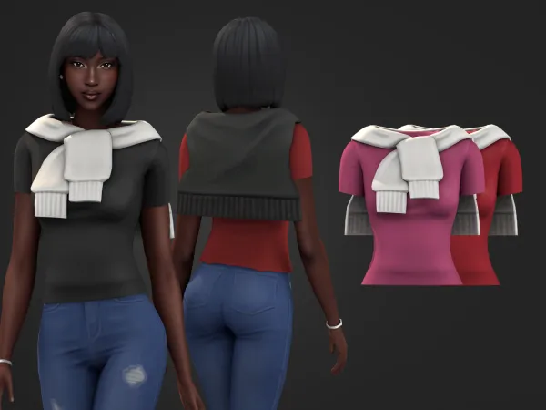 Sims 4 Zaria Top