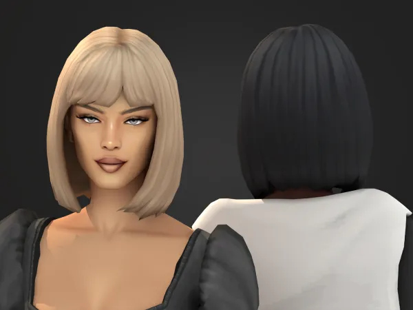 Maxis Match Zaria Hairstyle - The Sims 4 Custom Content